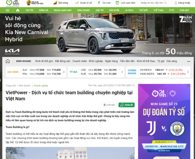 24h.com.vn: VietPower – Dịch vụ tổ chức team building chuyên nghiệp tại Việt Nam
