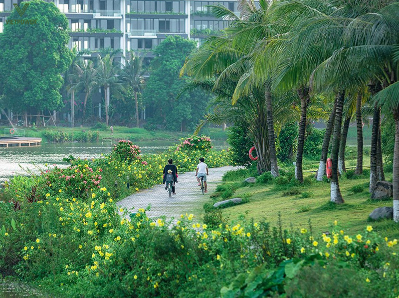 Ecopark có không gian và cảnh quan vừa đẹp vừa gần gũi với thiên nhiên