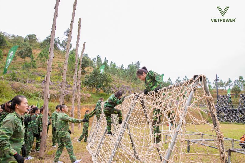 liên hoàn thử thách - trò chơi tream building quân đội