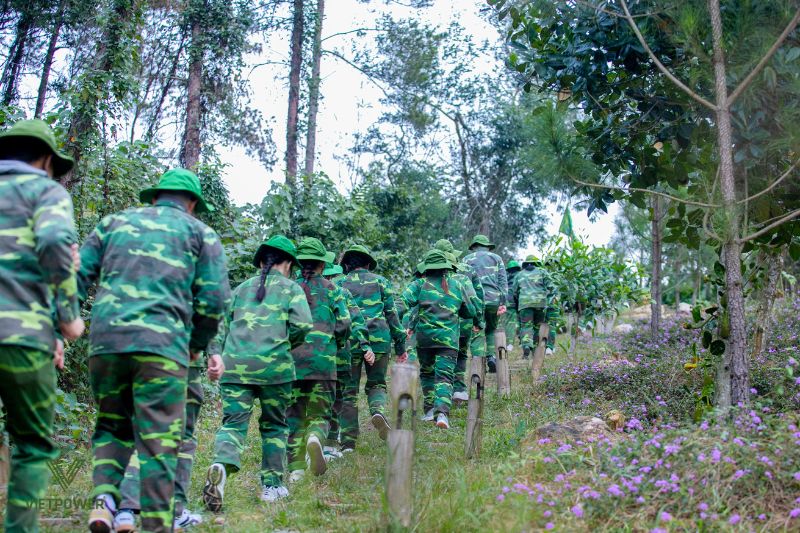 mật thư - hành quân giữa rừng xanh - trò chơi team building quân đội