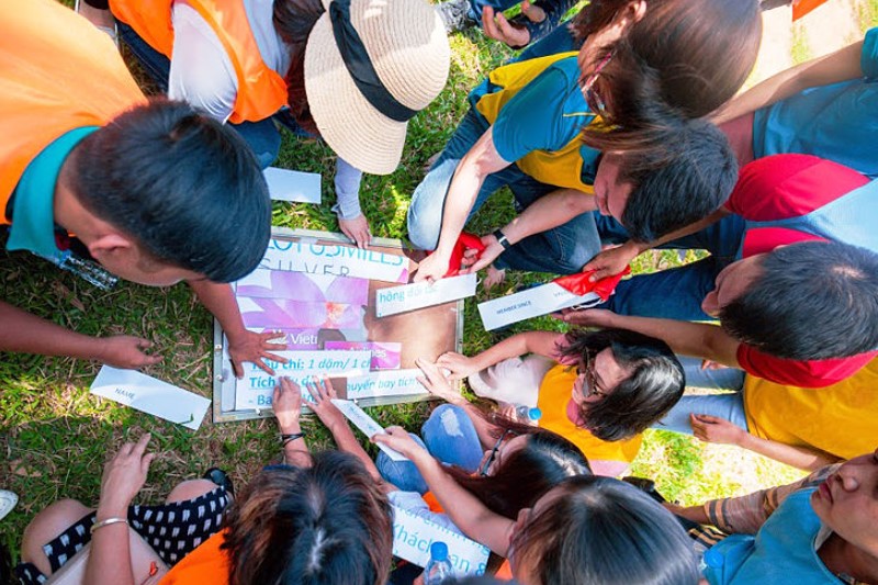 "Săn kho báu" là trò chơi được ưa chuộng trong các chương trình team building quy mô lớn