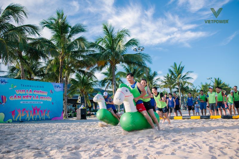 trò chơi thú nhún - Chủ đề team building bãi biển vận động nhẹ nhàng phù hợp mọi lứa tuổi
