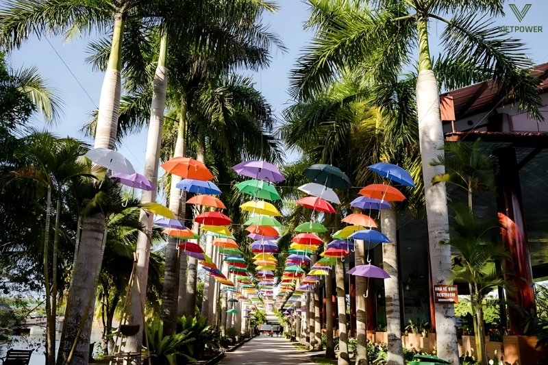 Làng du lịch Mỹ Khánh – Cần Thơ có rất nhiều hoạt động trải nghiệm team building