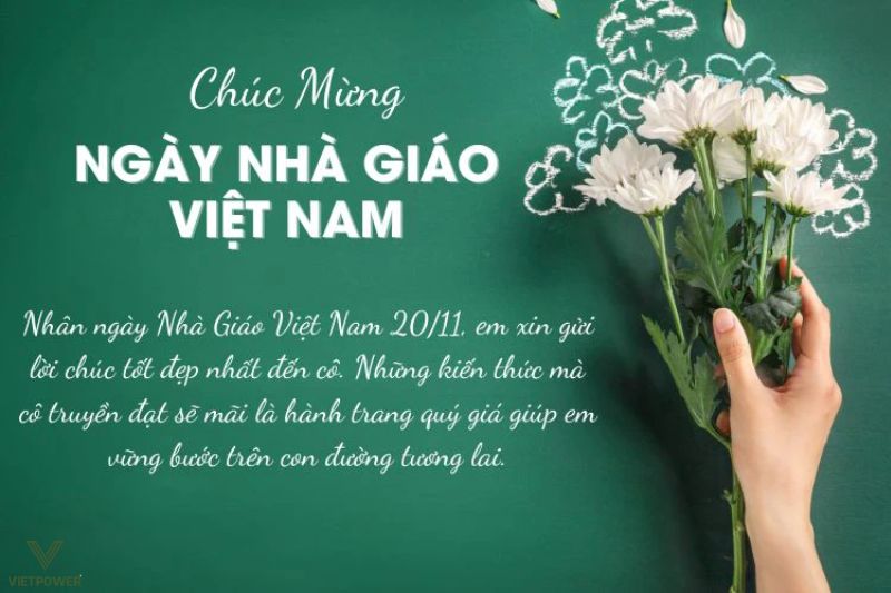 Lời chúc 20/11 ý nghĩa, gửi tặng thầy cô nhân ngày lễ lớn