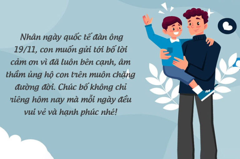 60+ lời chúc ngày quốc tế nam giới 19/11 hay, ngọt ngào