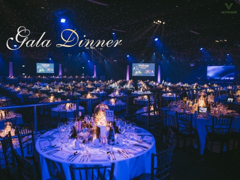 Dịch vụ trọn gói gala dinner: âm thanh, ánh sáng, sân khấu,...